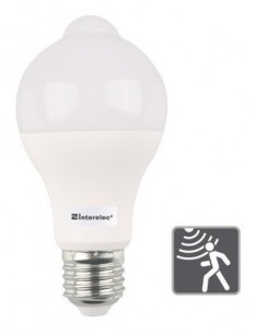 Interelec 403909 C/sensor Mov E27 A60  220v X 10w/6500k Fria Led Lampara 2